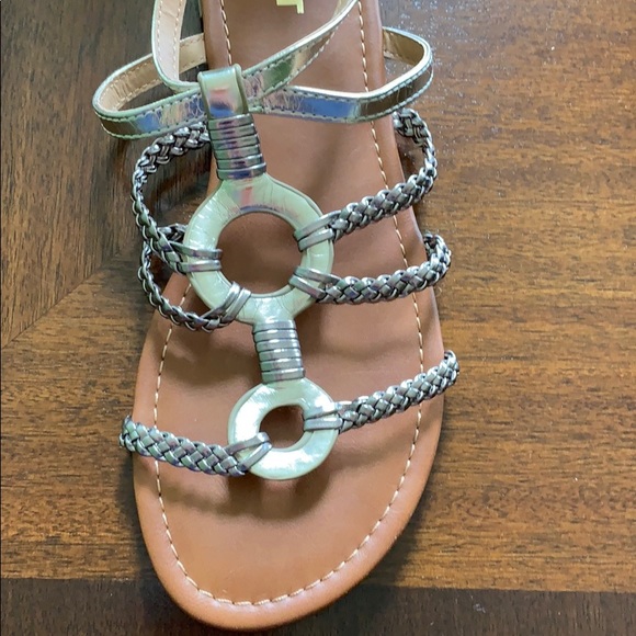 Gold Gladiator Sandals - Picture 3 of 4